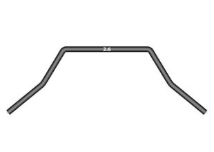 ANTI-ROLL BAR FOR BALL-BEARINGS - REAR 2.6 MM