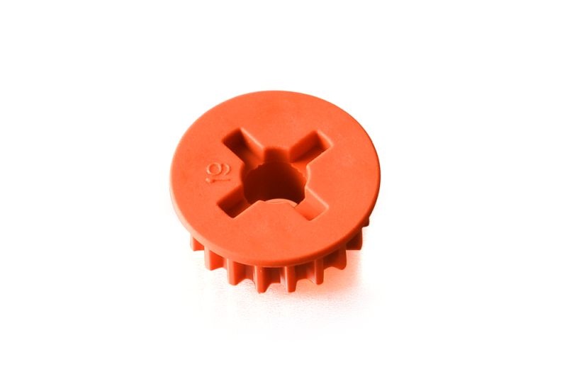 Riemenrad 19Z Low Friction für Mittelwelle, mittig, Graphite