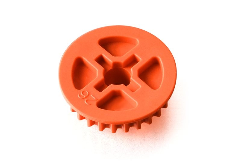 Riemenrad 26Z Low Friction für Mittelwelle seitlich Graphite