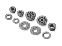 LOW FRICTION COMPOSITE BELT PULLEY SET - GRAPHITE