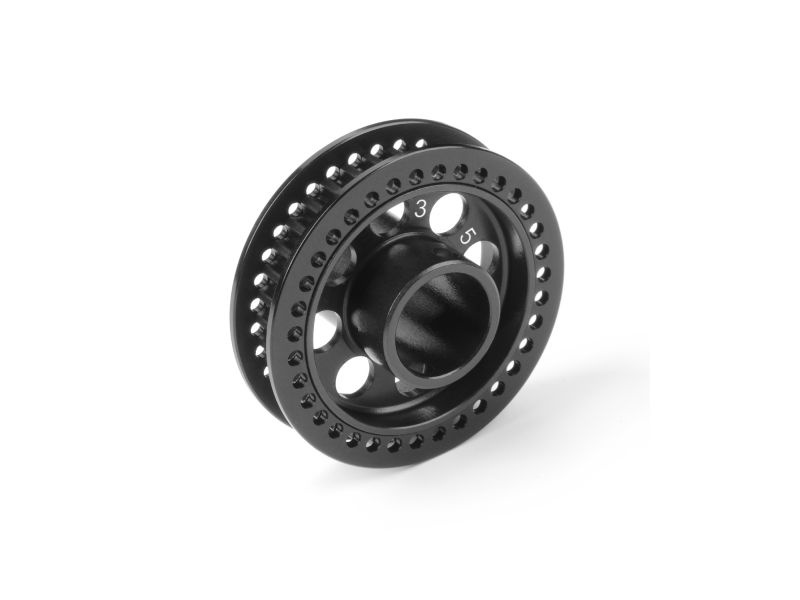 X8 ALU SIDE BELT PULLEY 35T - HARD COATED - SWISS 7075 T6